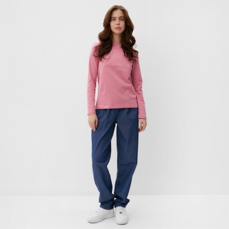 Women's longliva minku: Basic line color lilac color, size 44-1