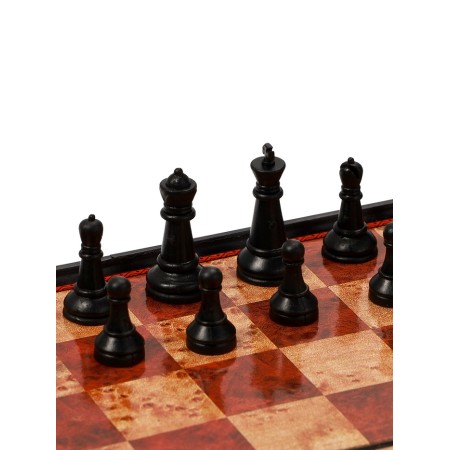 Chess 19 x 19 cm, King H-3.3 cm, d-1.5 cm, plastic board and figures-5