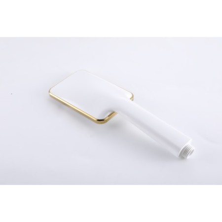 LEMARK MISTA LM6414WG bath mixer, single -leaf, pour 180 mm, watering can, white/gold-6