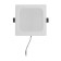 Luminous LED LED "downslate" 9W, 4000K, 855 lm, 220V, 119x26 mm, square 10532