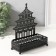 Standing interior metal "Palace" Black 6.3x14.5x18.5 cm
