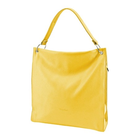 Female bag, artificial leather, yellow, 39x10x41 cm