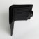 Male purse on the button, department for auto documents, black color