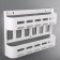 Organizer attached for spices, white color