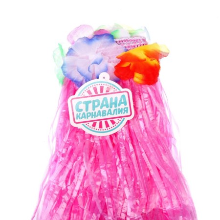 Hawaiian skirt, pink color-2