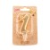 Candle for the cake figure "Oval" Golden "1", large, 5.5 cm