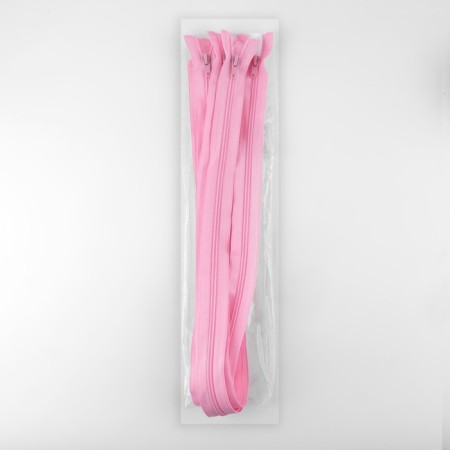 Lightning "Spiral", No. 5, detachable, automatic lock, 80 cm, pink color-2