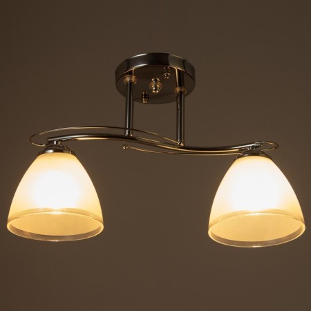 Chandelier 1084/2SL 40W E27 silver 42x15x23 cm Bayerlux-2