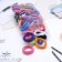 Hair elastic band "Mahrushka" (set 48 pcs) 7 cm, mix