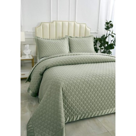 A set with a blanket "Roxalan", size 160x220 cm, 50x70 cm, olive color-2