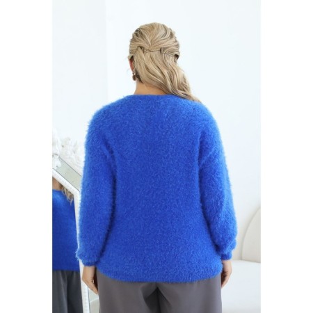 Female jumper, size 54, blue color-11