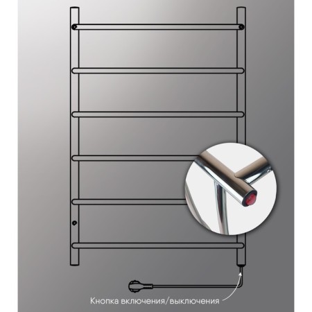 Electric Implementer Indigo Embrace, 800x500 mm, hidden installation, chrome-4