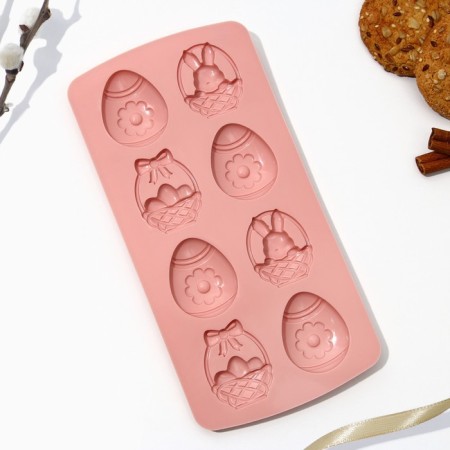 Silicone form for baking "Easter composition", 10.6 x 20.7 cm.-2