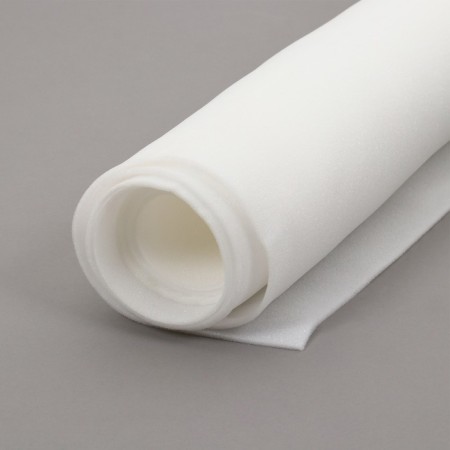 Foam rubber, 2 × 1 m, thickness 5 mm, 16 kg/m³, white