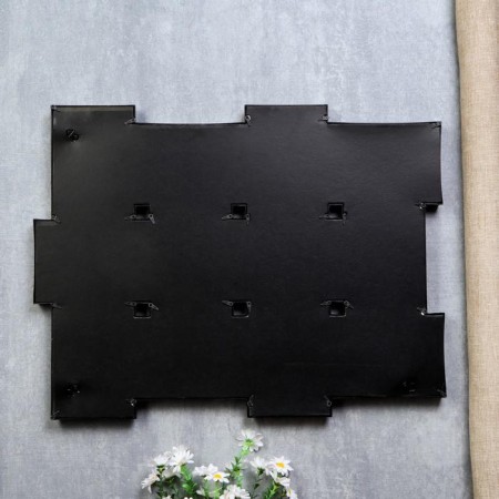 Photo frame "Geometry" black in 12 photos 10x15 cm (57x44 cm)-3