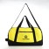 Sports bag, textura, average size, black color/lemon