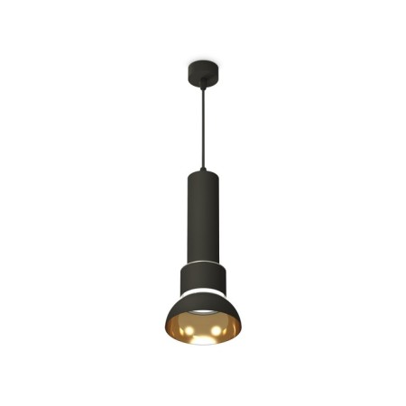 Suspended Ambrella Light, XP8111007, GX53 LED 12 W, Black Sand, Yellow Gold, Transparent