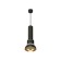 Suspended Ambrella Light, XP8111007, GX53 LED 12 W, Black Sand, Yellow Gold, Transparent