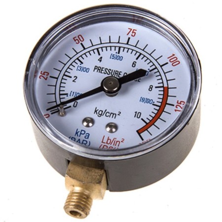SkyWay pressure gauge for a tornado compressor in metal. case 10.2 atm, s07701007