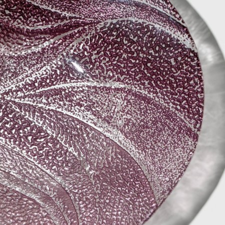Glass of glass soup "Drachna", d = 21 cm, burgundy color-5