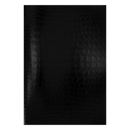 A4 notebook, 96 sheets in the Croco cage, Metallic boumvil, embossing, offset block, black