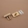 Bag -3.3 × 3.3 cm fastener, golden color