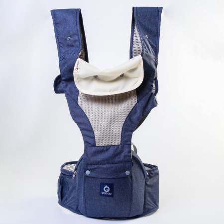 Backpack-Kenguru/hipper "denim", the color is gray/blue-2