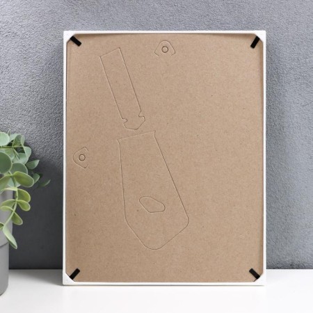 Photo frame plastic L-6 15x21 cm, white (plastic screen)-2