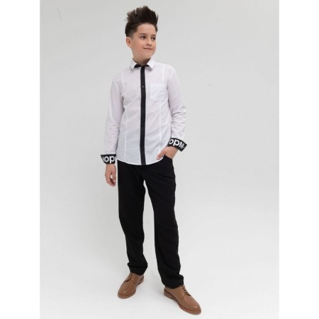 Surchachka upper for boys, height 128 cm, white color-4