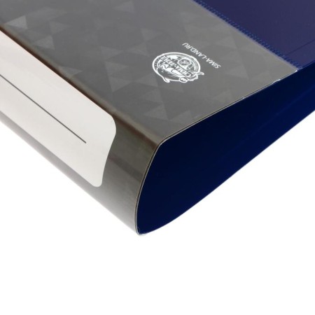 Folder on 2 rings A4, Calligrata, 40 mm, 700 μm, pocket at the end, blueberry-3