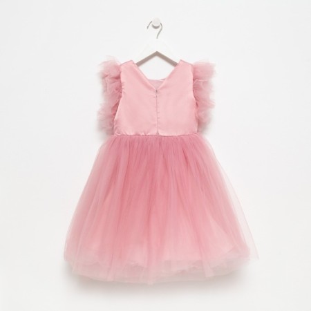 Children's dress with wings Kaftan p. 32 (110-116 cm), pink-13