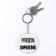 Acrylic keychain with a joke "Born to be a queen", diam. 6 cm