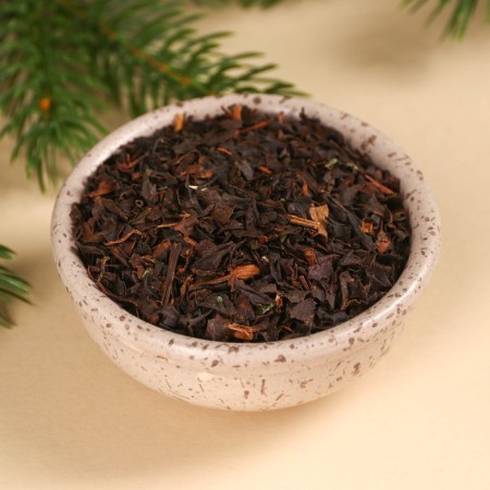 New Year! Black tea "New Year's Post" with lemon, in a box of candy, 100 g.-2