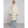 Coat insulated winter female, size 46, color light-beige