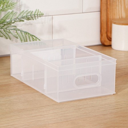 Storage container without a cover of Rolly, 2.65 l, 15 × 26.6 × 8.7 cm, transparent-1