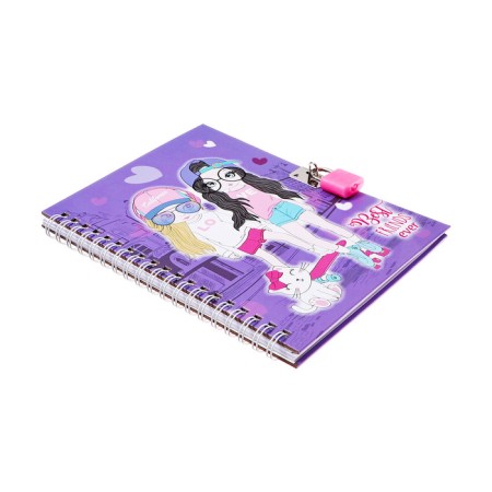Gift notebook, 45 sheets, line, on the castle, on the crest, girlfriends (17.8x13cm)-3