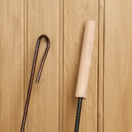 Set of ash and poker with a wooden handle-1