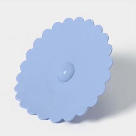 Silicone lid Silicone Dolyana "Lemon", D = 11 cm, Blue color-3