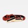 Women's belt, width 1 cm, metal buckle, redhead