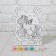 Picture on numbers for children "Cute Unicorn", 21 x 15 cm