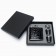 Gift set 4 in 1 "Black Crocodile": Flake 180 ml, funnel, 2 glasses, 17 x 18 cm