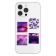 Volumetric 3D stickers on the phone "Violet", 4 pcs, 3 x 3 cm
