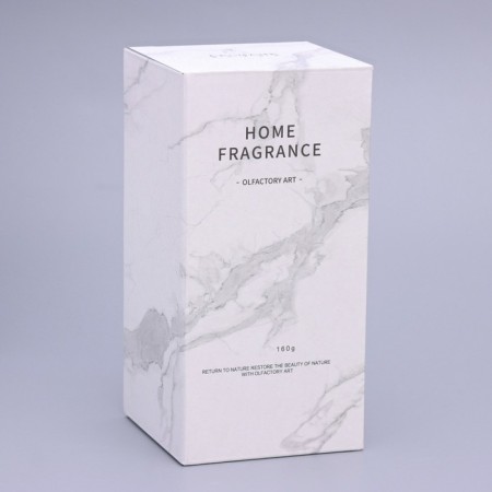 Candle in concrete Aromatic "Moliere", Chinese tea, 13x7 cm, soy wax, 160 g-9