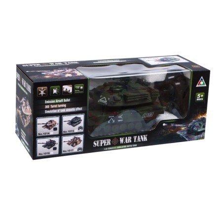 Tank on the remote control "Schursmovik", works from batteries, shoots bullets, mix-6