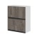 Cabinet hinged with 2 lifting dv Noktyurn 600x300x720 white/dark concrete/anthracite