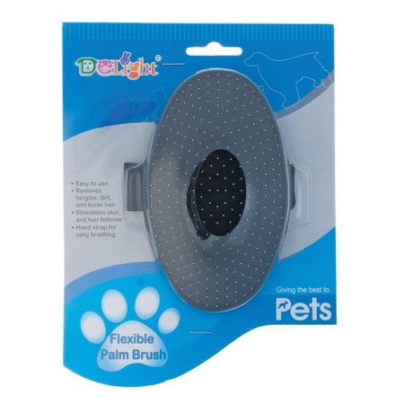 Delight brush rubber, on hand, metal teeth, black-3