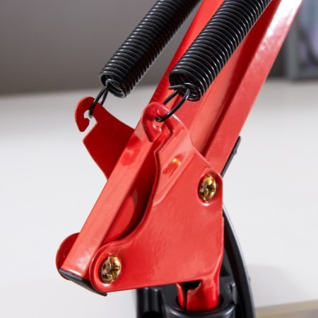 Desktop lamp E27, h = 55 cm, hinged, on the clamp (220V) red Risalux-8