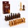 Handwheel chess figures, wood, king 7.2 cm, pawn 4.5 cm, d-2 cm