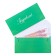 Money envelope "Congratulations!" Soft-tach, gray-green background, 8.3 x 16.2 cm
