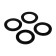 Rubber gasket Masterprof Isa. 131559, 1 1/2 ", set of 50 pcs.